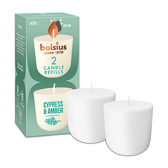 Bolsius Bolsius: Cleanlight Duftnachfüller (2er Pack) - Zypresse & Amber Artikelvorschau Bolsius: Cleanlight Duftnachfüller (2er Pack) - Zypresse & Amber