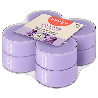 Bolsius True Scents Maxi-Lichte Clear Cup - Lavender (8er Pack) Artikelvorschau True Scents Maxi-Lichte Clear Cup - Lavender (8er Pack)