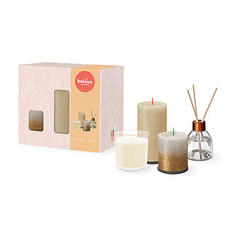Bolsius Geschenk-Set Medium - Home Sweet Home (Vanille) Artikelvorschau Geschenk-Set Medium - Home Sweet Home (Vanille)