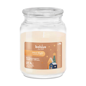 Bolsius Bolsius: True Glow Duftglas mit Deckel 135/100mm - Silent Night Artikelvorschau Bolsius: True Glow Duftglas mit Deckel 135/100mm - Silent Night