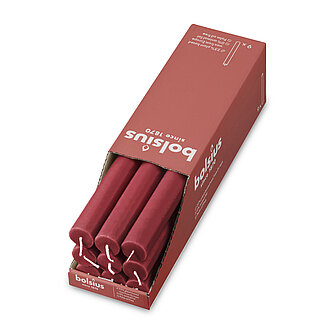 Bolsius Rustik Haushaltskerzen 270/23 mm (9er Pack) - Zartes Rot Artikelvorschau Rustik Haushaltskerzen 270/23 mm (9er Pack) - Zartes Rot
