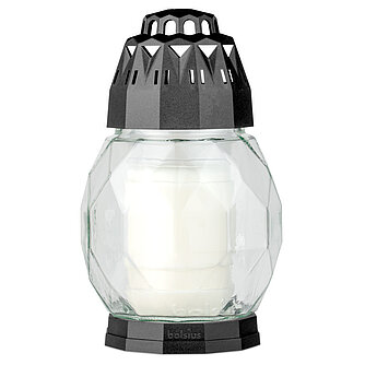 Bolsius Grablaterne Diamond inkl. Nachfüller - Transparent Artikelvorschau Grablaterne Diamond inkl. Nachfüller - Transparent