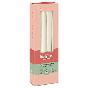 Bolsius Spitzkerzen 245/24mm (8er Pack) Artikelvorschau Spitzkerzen 245/24mm (8er Pack)