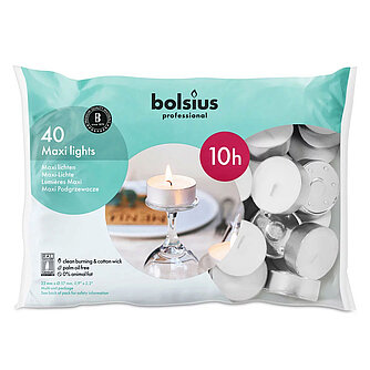 Bolsius Bolsius Professional Teelichte 10 h, 40er Beutel (silber) Artikelvorschau Bolsius Professional Teelichte 10 h, 40er Beutel (silber)