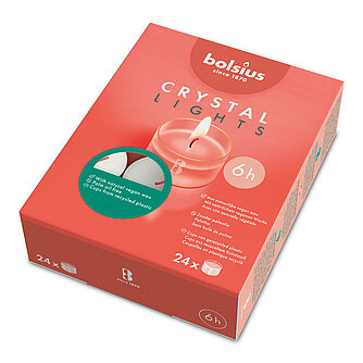 Bolsius Crystal Lights Teelichte 6h (24er Pack) Artikelvorschau Crystal Lights Teelichte 6h (24er Pack)
