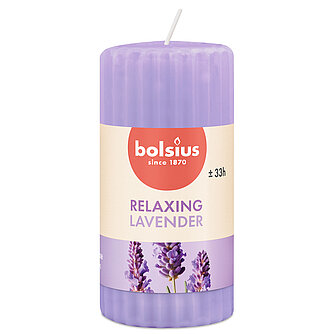 Bolsius True Scents Duft-Stumpen geriffelt - Lavendel (1 Stück) Artikelvorschau True Scents Duft-Stumpen geriffelt - Lavendel (1 Stück)