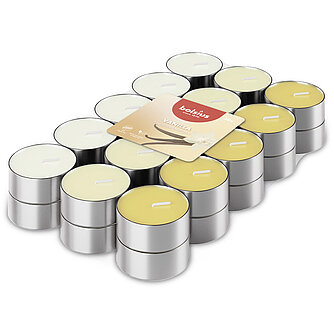 Bolsius Duft-Lichte 3-farbig (30er Pack) - Vanille Artikelvorschau Duft-Lichte 3-farbig (30er Pack) - Vanille