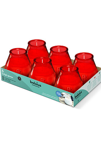 Bolsius Bolsius: Twilight 104/99 mm (6er Pack) - rot Artikelvorschau Bolsius: Twilight 104/99 mm (6er Pack) - rot