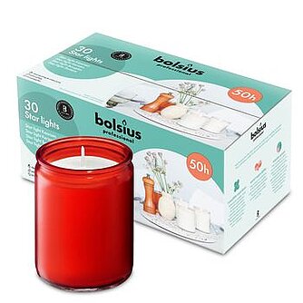 Bolsius Starlight 82/68 mm (30er Tray) - rot Artikelvorschau Starlight 82/68 mm (30er Tray) - rot