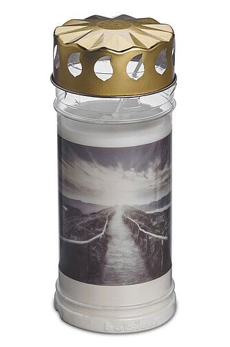 Bolsius Grablicht Nr. 5 mit Motiv - Berg Artikelvorschau Grablicht Nr. 5 mit Motiv - Berg