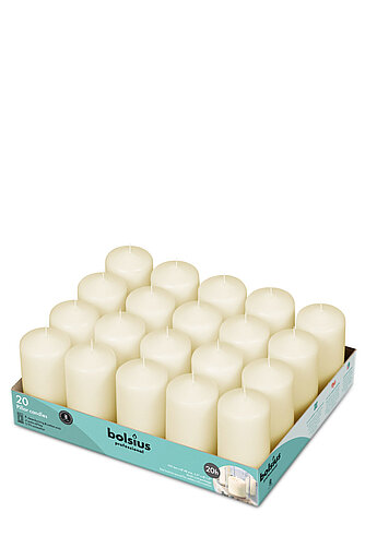 Bolsius Bolsius Stumpen 100/48 mm (20er Tray) Artikelvorschau Bolsius Stumpen 100/48 mm (20er Tray)