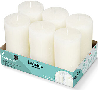 Bolsius Bolsius Rustik Stumpen 130/68mm - weiche Perle (6er Tray) Artikelvorschau Bolsius Rustik Stumpen 130/68mm - weiche Perle (6er Tray)