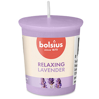 Bolsius True Scents Votivkerze 53/45 mm - Lavendel (1 Stück) Artikelvorschau True Scents Votivkerze 53/45 mm - Lavendel (1 Stück)