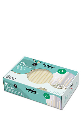 Bolsius Bolsius: Spitzkerzen 240/23mm (100er Pack) - elfenbein Artikelvorschau Bolsius: Spitzkerzen 240/23mm (100er Pack) - elfenbein