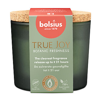 Bolsius True Joy Duftglas mit Korkdeckel - Botanic Freshness (1 Stück) Artikelvorschau True Joy Duftglas mit Korkdeckel - Botanic Freshness (1 Stück)