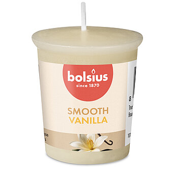 Bolsius True Scents Votivkerze 53/45 mm - Vanille (1 Stück) Artikelvorschau True Scents Votivkerze 53/45 mm - Vanille (1 Stück)