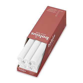 Bolsius Rustik Haushaltskerzen 270/23 mm (9er Pack) - Wolkiges Weiß Artikelvorschau Rustik Haushaltskerzen 270/23 mm (9er Pack) - Wolkiges Weiß